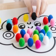 뿅뿅이 12mm 창의력그림놀이, 주황