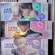 臺灣出貨 【爆款】古茗戀與深空聯名鐳射票祁煜黎深沈星迴吧唧, 祁煜鐳射票3張