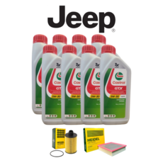 지프 그랜드 체로키 3.0 디젤 엔진오일 WK2 (11-21년식) GTX 5W30 8통+오일필터+에어필터