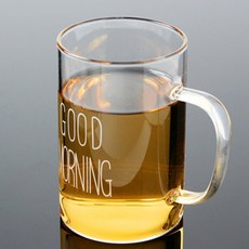 투명커피잔 400ml 유리글라스 이쁜유리컵