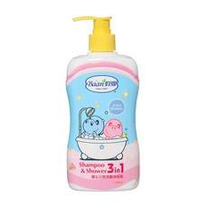 Baan 貝恩 甜心三效洗髮沐浴乳 400ml，寶寶專用溫和配方，洗髮沐浴一次完成, 1個, 400ml