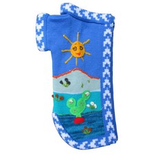 애완견 스웨터 클래식 니트웨어 강아지 옷 - 안데스 아필레라 스타일의 따뜻한 의류 (블루 스몰), 블루