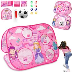 (100% 미국 정식 수입) 3-in-1 아동용 스티커 게임 세트 여아용 파티 게임 다양한 조합 축구 빈백 던지기 장난감 세트 (유튜브 추천)