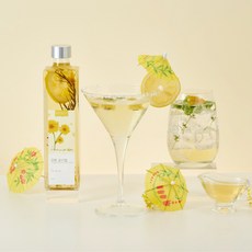 [보나플로 꽃코디얼 5종 모음] 장미 메리골드 국화 벚꽃 팬지국산 꽃 시럽 꽃청 코디얼, 1개, 375ml, 1개입