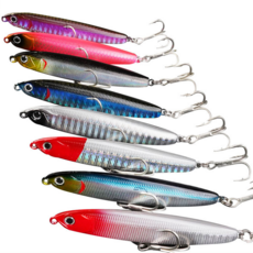 YF 예피싱 로켓 미노우 슬로우 펜슬 싱킹 미노우 (10g 14g 18g 24g) 4배 강화 트레블훅 8가지 컬러 농어 광어 삼치 우럭 루어낚시, YF-01고추장-슬로우싱킹, 24g, 1개