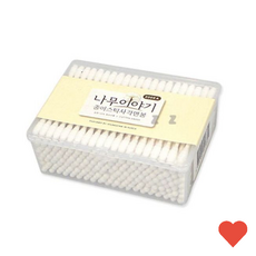 구강 위생 종이 면봉 200P 미용 귀이개 귀 청소