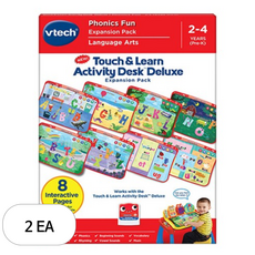 브이텍 터치 앤 러닝 액티비티 데스크 확장팩, 재미있는 파닉스, 2개
