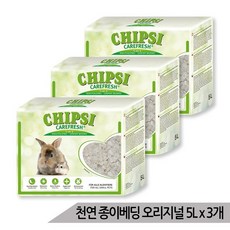 대용량 천연 종이베딩 칩시 케어프레쉬 오리지널 5Lx3, 단품없음, 5L