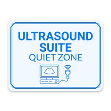 클래식 프레임 플러스 초음파 스위트 - Quiet ZON 온e 문 또는 벽 표지판 | 위생 및 안전 라지 195716