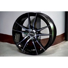 FK鋁圈 16吋 5/108 SF801 黑車面 黑精油 鋁合金輪圈, 1個