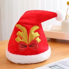 會唱歌的聖誕帽 發光電動聖誕帽 搞怪創意生日禮物 逗趣沙鵰玩具 聖誕節 聖誕禮物 搖擺發光聖誕帽, 1個, 聖誕金色鹿角款（經典款）