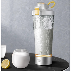 리노 무선 전동 쉐이커 오토 믹스 보온보냉 텀블러 휴대용 대용량, 1개, 700ml, 화이트