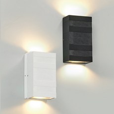 케이시조명 LED 하젠 외부 방수 벽등 벽부등 실외 벽등조명, 블랙