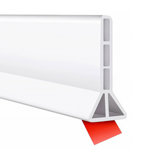 잔대리 10cm 화장실 세면대 물막이 워터가드, 100cm, 화이트, 1개