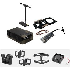 런캠 XF C-20TC-20D FPV 짐벌 마운트 키트FPV 헤드 트래킹 송신기 및 RX 냉각 팬 DJI O3 O4 PRO와 호환되는 안테나 워크스네일 아바타 RC 카용 달빛