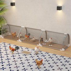 이동식 닭장 닭 케이지 조립식 닭케이지 울타리 방목용, 1개, 아연도금 300 60x60 14 22마리오리