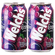 농심 웰치스 포도 355ml x 48캔 (24x2박스)스 월치스 음료 스음료 과즙 업소용수 탄산 맛있는 탄산수 과일, 1개
