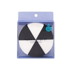 더분 하이드로 스펀지 6P, 검흰, 1개
