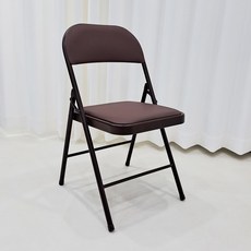 RM디자인 간이 교회 행사용 사무용 접이식 의자, 브라운