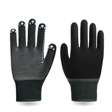 도트 장갑 M 양손착용 세트, 검정, 10세트