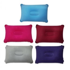 여행 레저 목베개 가벼운 캠핑 에어 사각 등산, 그레이(소형)