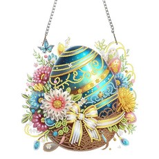 AdVENT 벤트 Wreath 벽걸이 다이아몬드 아트 키트 성인용 DIY 크리스마스 ArtDOT 도트 다이아몬드 페인팅 아트 키트 19 x 19.3cm7.5 x 7.6인치, DP02686