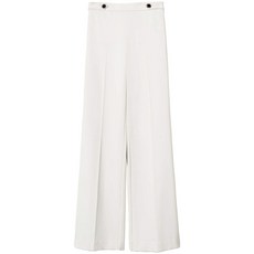 트윈셋 버튼 디테일 와이드 팬츠