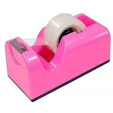 力大牌ABEL TD5膠帶台03919 輕巧膠帶切割器 辦公室桌面文具, 1個, 粉紅