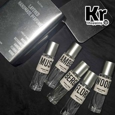 hetras 手工香水禮盒組, 5個, hetras 鐵盒手工香水, 15ml