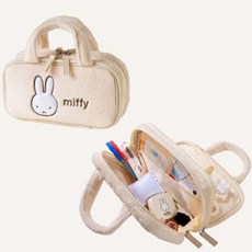 【Miffy咪飛兔】針線包 縫紉盒 日本原裝進口 可愛實用 居家旅行必備, 1個, 米白色