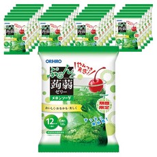 ORIHIRO Purunto 蒟蒻果凍 哈密瓜蘇打 6入, 24個, 120g