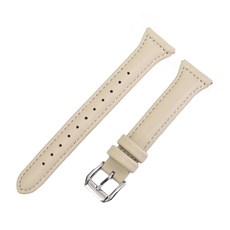사라밴드 갤럭시워치 호환 데일리 레더 스트랩, 20mm, 베이지, 1개