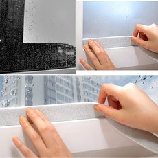 창틀물고임 3개 겨울철 창문습기 물먹는 향균 방습 물흡수 테이프 창틀 지하실 결로 제거 결로테이프 3cm x 2m 3개