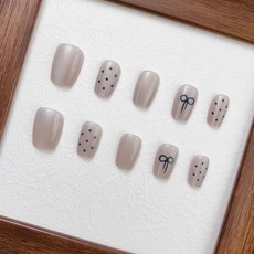 [당일배송] 천안각 데일리 리본 디자인 셀프 붙이는 인조팁, 1개, 01 - T013 M