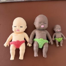 可愛解壓橡膠娃娃 掌心捏捏樂 慢回彈發洩玩具, 棕色娃娃捏捏1個 10cm, 1個