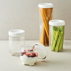 NEW 인터락 중간형 모듈형 적층방식 캐니스터 커피 잡곡 쌀 보관 밀폐용기, INL304N 인터락 700ML 흰색, INL304N
