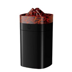 FULLBELL 쿨 미스트 가습기 400ML 작동 시간 10-20시간 7가지 색상 조명 2가지 모드 24db 조용함 블랙(라이트 브라운-300ML), 블랙-400ML