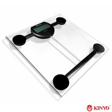 KINYO 晶透電子體重計 DS-6576 高精度測量 簡約時尚設計, 1個