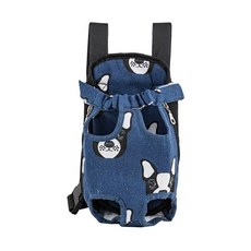 가방 앞으로메는 앞가방 반려동물 핑크 L 고양이 중형 L 강아지, O. 사각 가방 데님 강아지