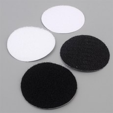 만무리 탈부착 테이프 5P 원형 벨크로 한쌍 고정용 정리도구 양면테이프, 화이트