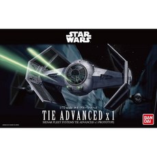 BANDAI 星際大戰 1/72 TIE ADVANCED X1 鈦先進戰機 黑武士 模型, 1個
