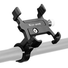 시그니처베이지 자전거 킥보드 핸드폰 휴대폰 스마트폰 거치대 YPZ076, 1개, 핸들바거치형