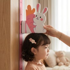 어린이 키재기 스티커 160 180 자석 키재기자 유아 어린이집 키재기 동물 스티커, 당근토끼