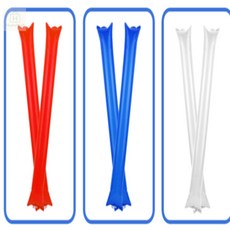 막대풍선 팡팡 응원도구 2개입 유치원미술재료 유치원미술교재, 레드