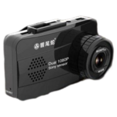 響尾蛇 A23 SONY感光元件 前後雙錄1080P高清夜視 GPS行車記錄器, 單色, 1個