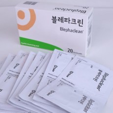(본사정품) 삼일제약 블레파크린 아이 리무버 눈 청결제 눈꺼풀 세정제 아이티슈, 20매입, 1박스