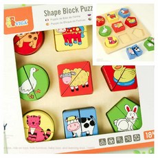 동물 도형맞추기놀이 유치원교구 아기도형맞추기 all+1648Nw