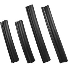 Fkewp 4 PCS 자동차 도어 가장자리 가드 사이드 벌브가 있는 고무 씰링 스트립 트림 프로텍터 세단 트럭 보트 캠핑카용 풍화 제거 외부 프로텍터