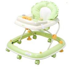 ViVibaby 電話造型學步車 三段高度調節 多元音樂學習盤 靜音輪 防側傾 綠色, 1個