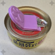 주방 금속 용기 개봉 도구 손잡이 일체형 휴대용 간편 개폐 보조 기구 캠핑 야외, 1개, 참치캔따개 퍼플